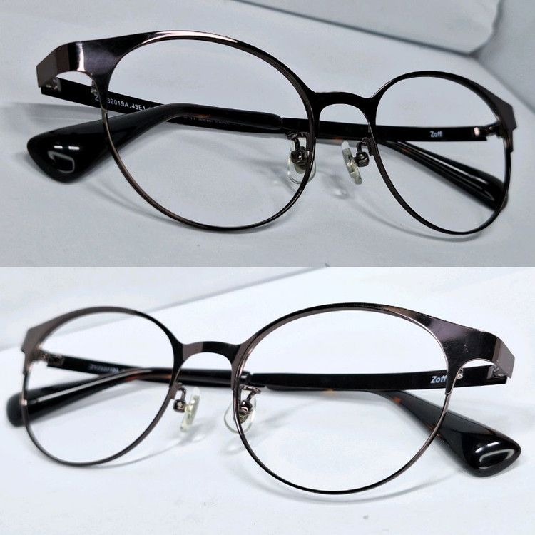 Vintage Zoff Business Boston Glasses Frame Brown ZY232019-43E1 M-41 Size ONE SIZE - 2 Thumbnail