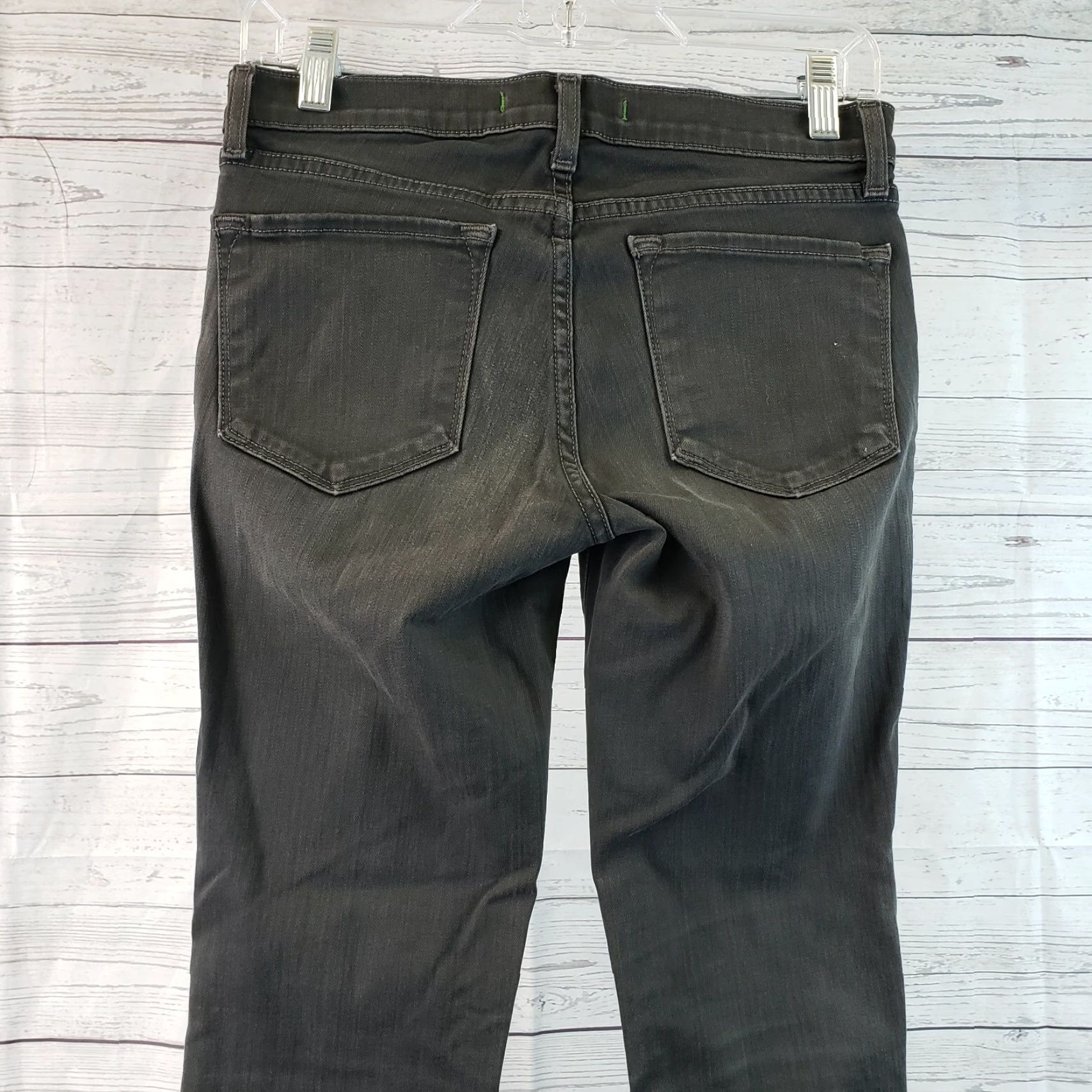 J Brand J Brand Womens Skinny Jeans Sz 27 Gray Dark Low Rise Denim 98% Cotton 2% Elastane Womens Jeans Skinny Leg 27 Gray Dark Size 27" / US 4 / IT 40 - 4 Thumbnail