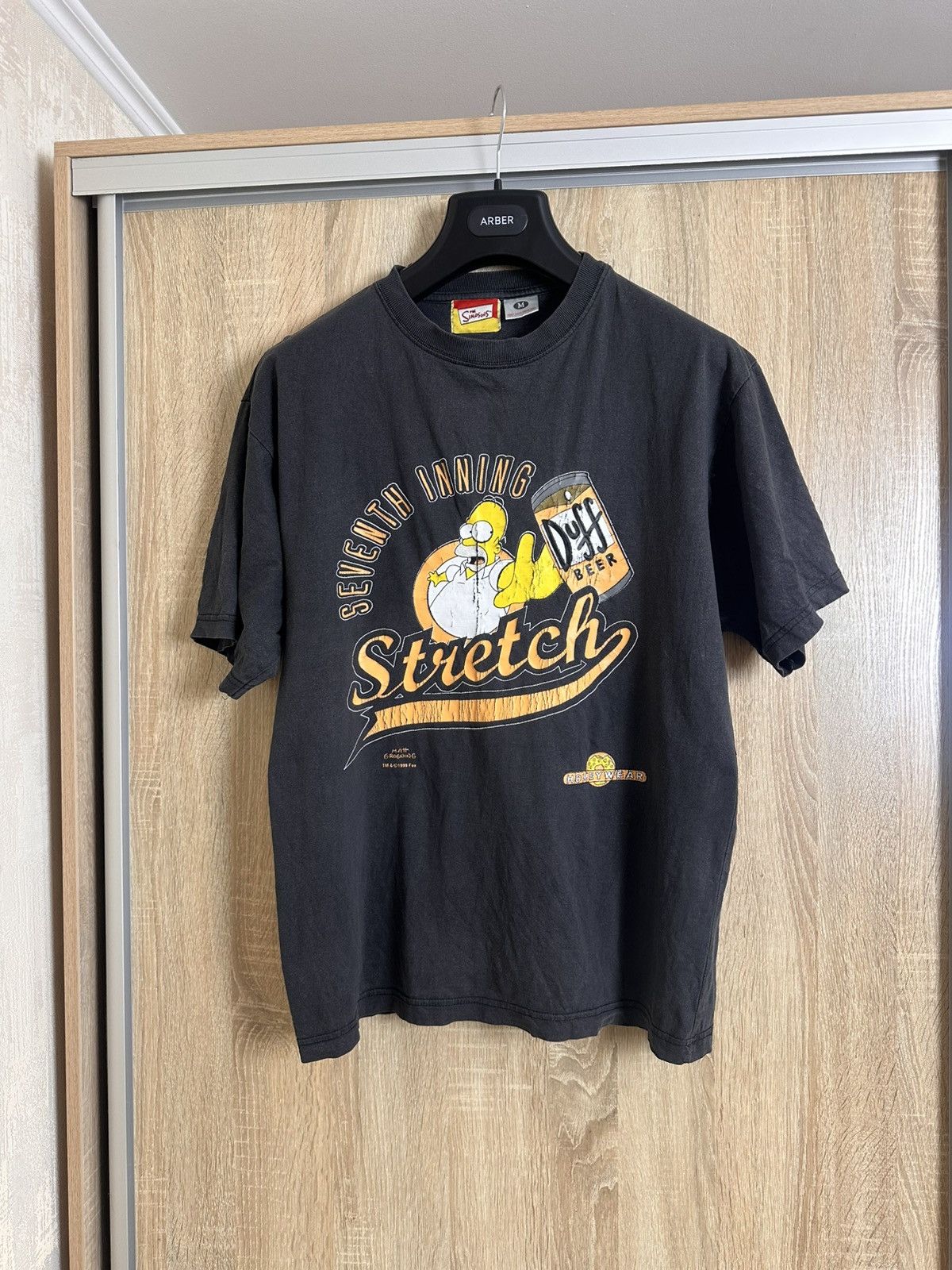 The Simpsons 🔥 The Simpsons 1999 Homer Duff Beer Vintage Cartoon T Shirt Size US M / EU 48-50 / 2 - 2 Thumbnail