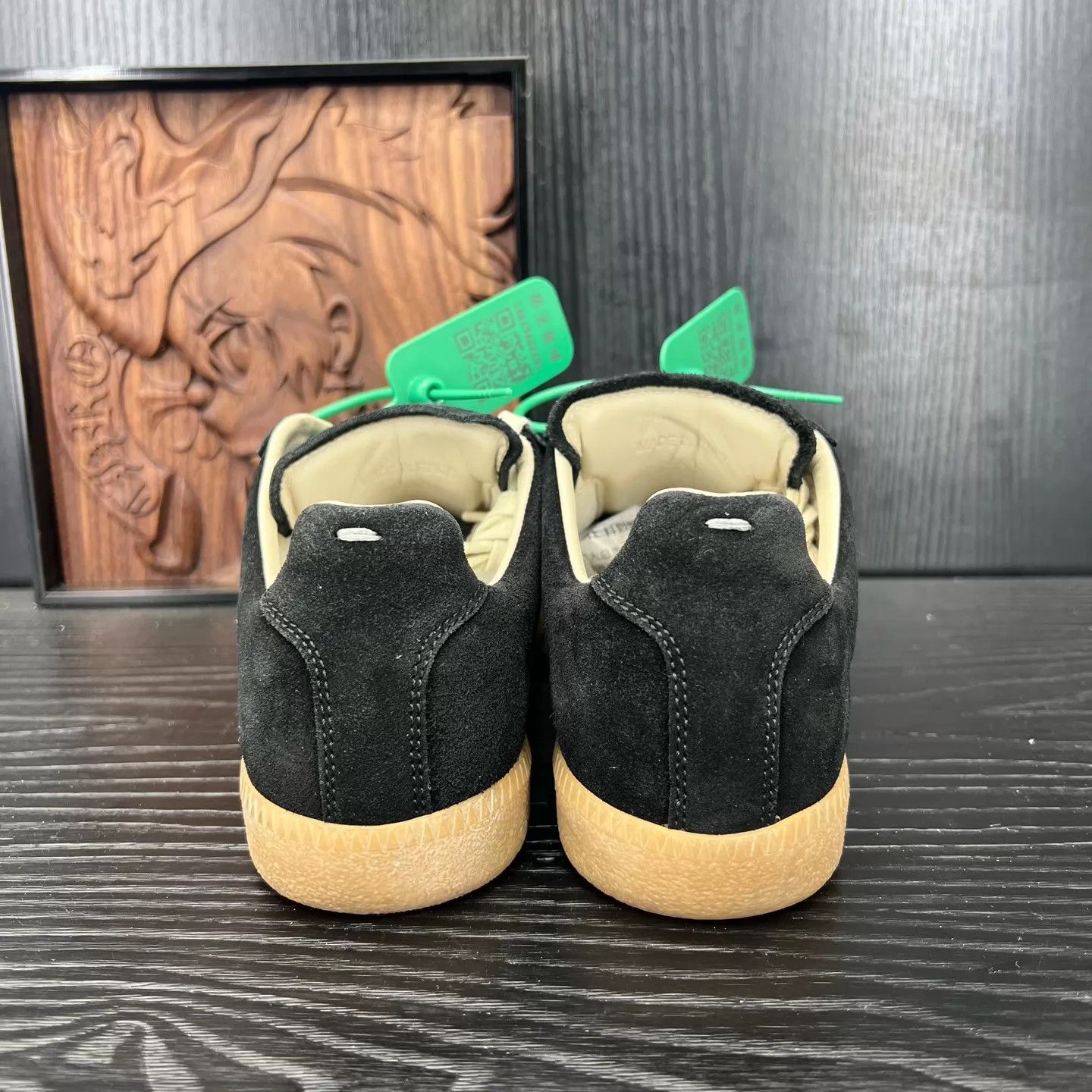 Maison Margiela Maison Margiela Replica Sneaker Black Suede 35.5 Near New with Box Size US 5 / IT 35 - 3 Thumbnail
