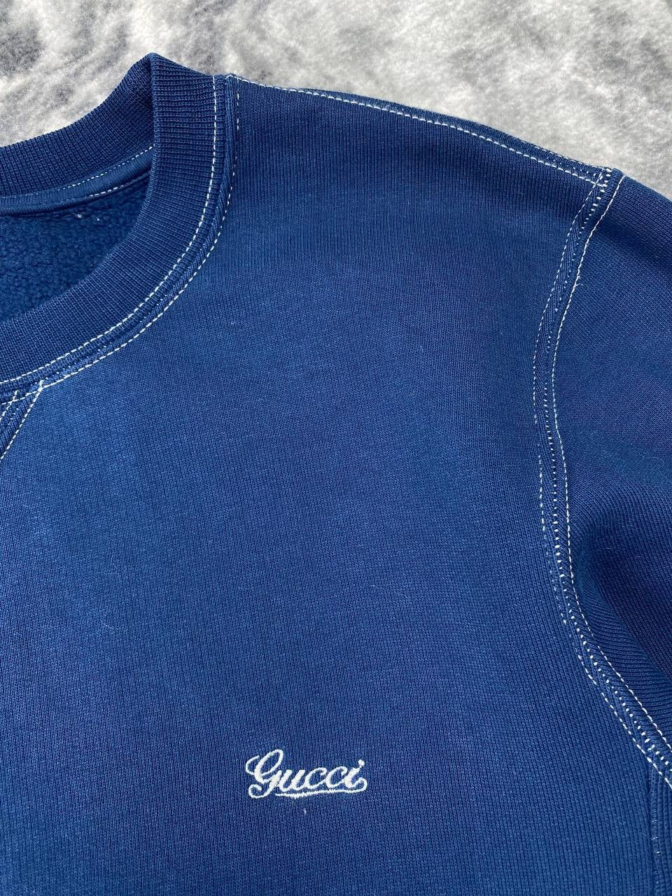 Gucci Gucci Swetshirt Mini Logo Men Size S Blue Size US S / EU 44-46 / 1 - 2 Thumbnail