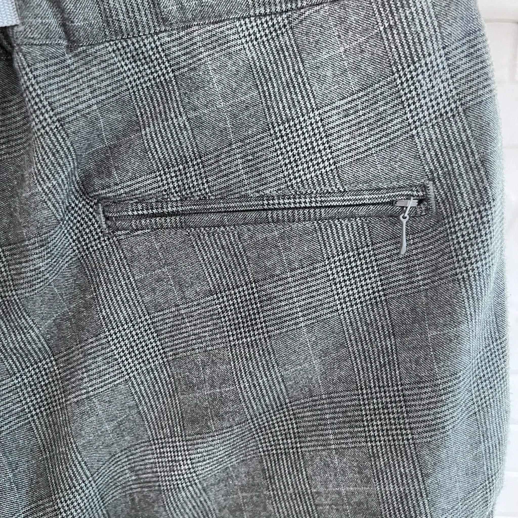 Other Is-ness Japan Belted Tuck Houndstooth Plaid Trousers Size US 31 - 8 Thumbnail