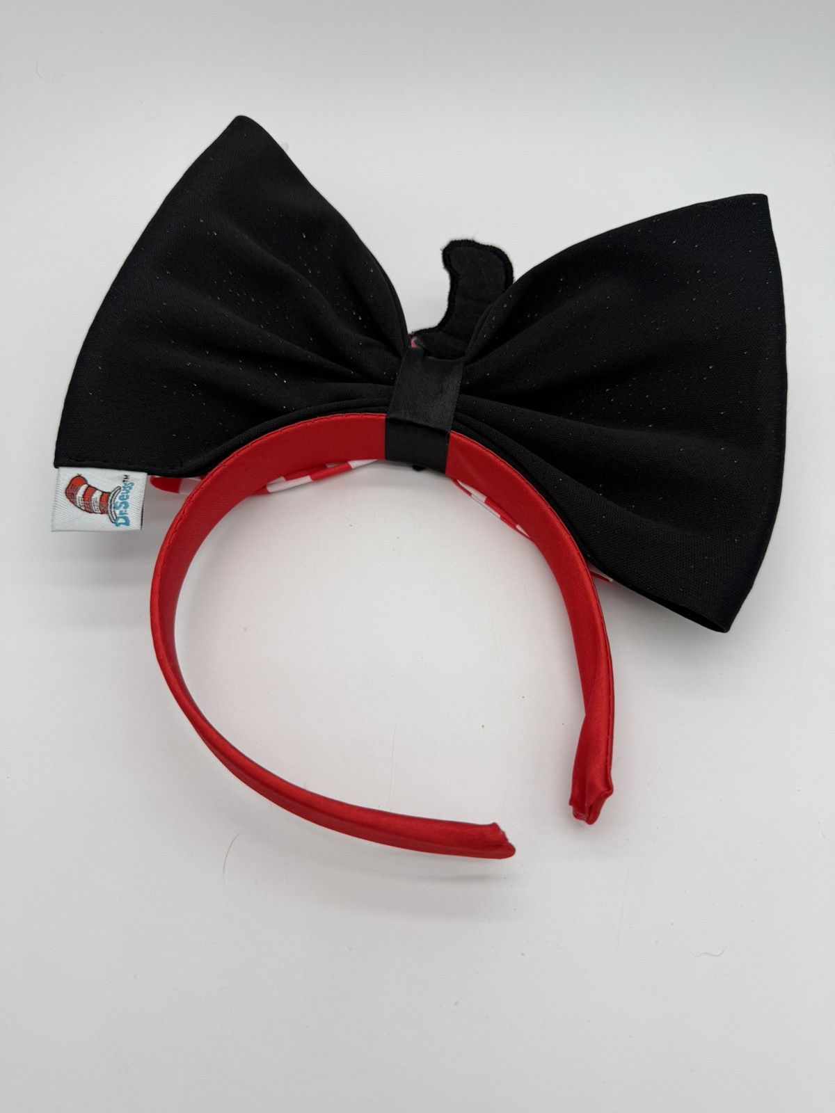 Other Dr Seuss Cat in The Hat Large Bow Headband Red White Stripe Size ONE SIZE - 6 Thumbnail