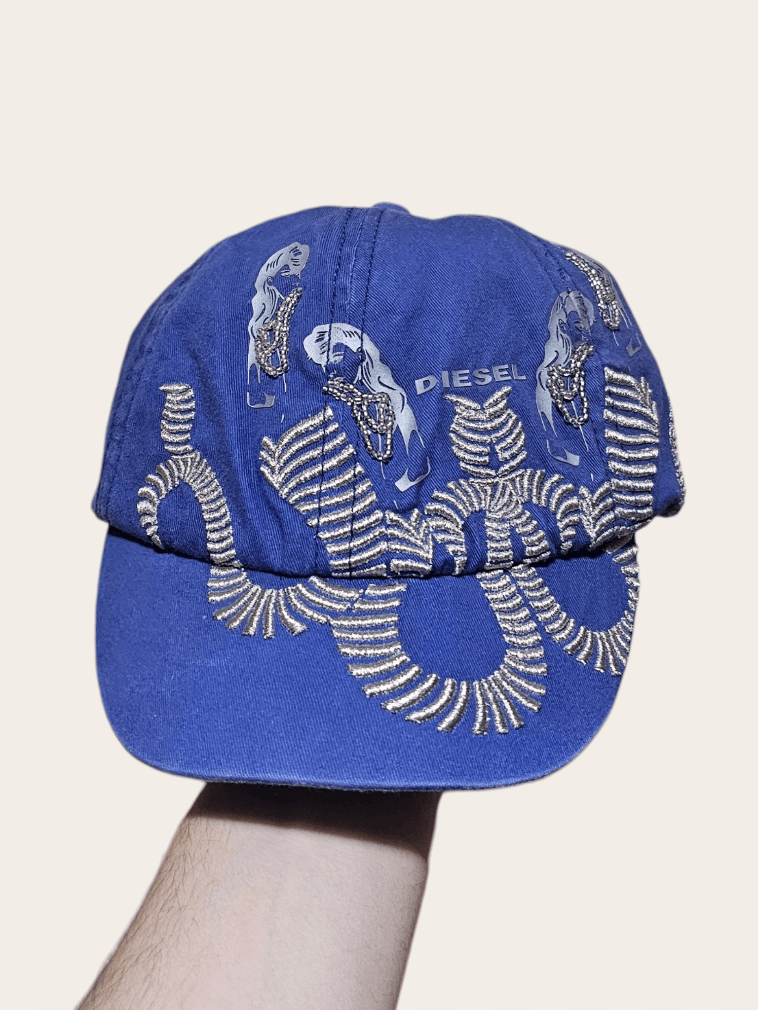 Diesel Diesel y2k Blue Hat Size ONE SIZE - 1 Thumbnail