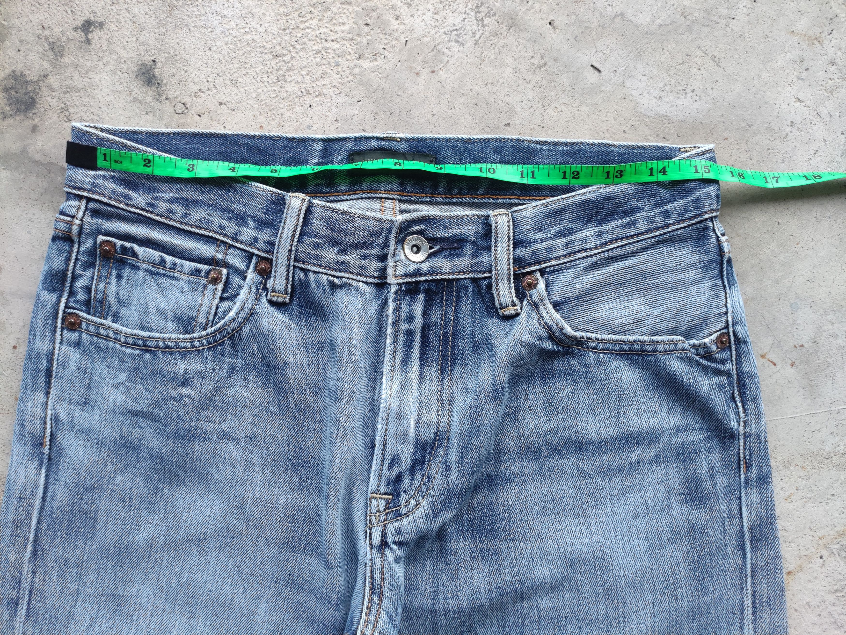 Japanese Brand Vintage Japanese Jean Distressed Faded Denim Size US 32 / EU 48 - 6 Thumbnail