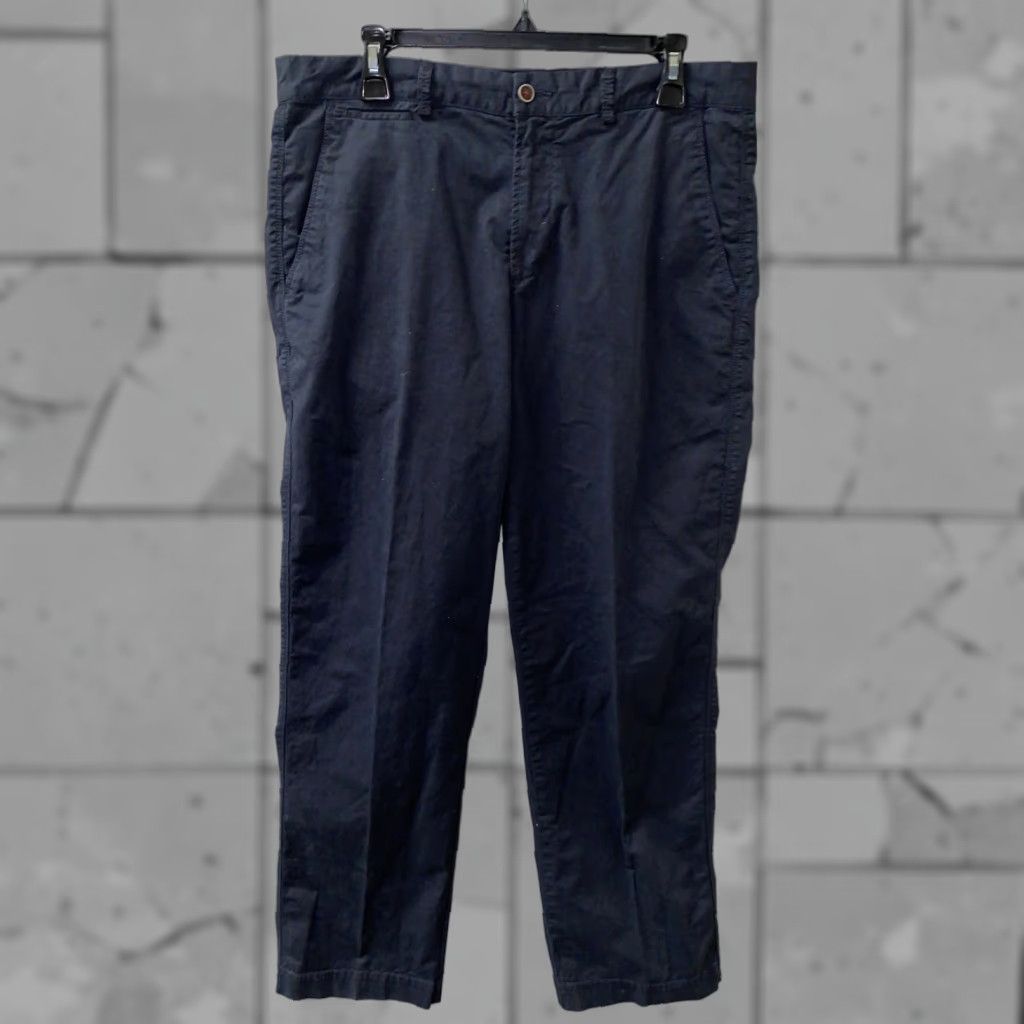 Tommy Bahama Tommy Bahama Mens Pants Casual Zip Fly Dark Blue Cotton Size 34 X 32 35x31 Inseam 31 Regular Mens Waist 35 In Team Size US 35 - 1 Thumbnail