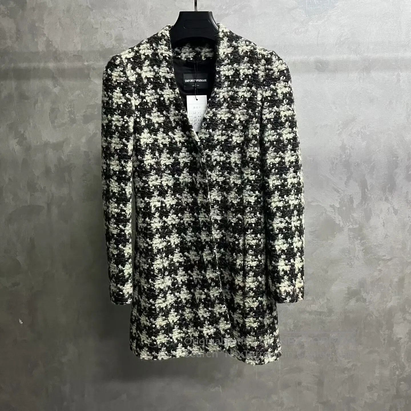 Giorgio Armani Giorgio Armani houndstooth pattern long-sleeved jacket coa Size S / US 4 / IT 40 - 1 Thumbnail