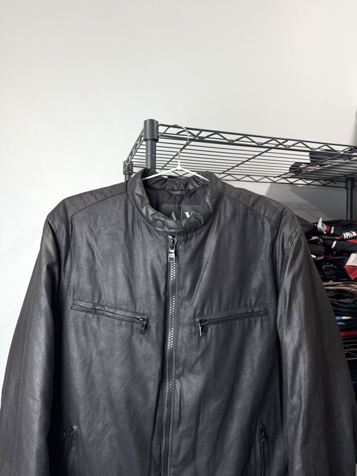 Armani Exchange Vintage Armani Exchange Leather Suede Jacket Size US M / EU 48-50 / 2 - 3 Thumbnail