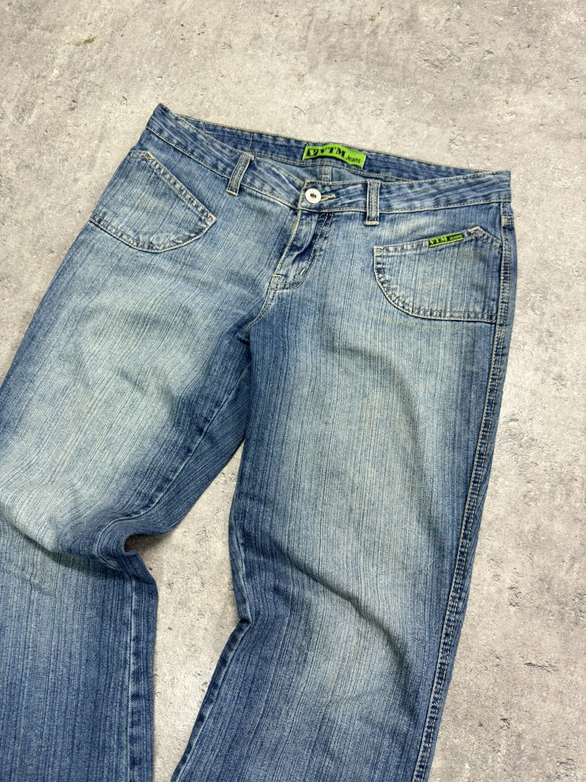 Japanese Brand ᶠᵃⁿᶜʸᵍᵘʸ Y2K Flared Denim Boootcut Flared Jeans Cargo Pant Size US 32 / EU 48 - 3 Thumbnail