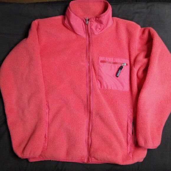 Patagonia × Vintage Vintage Patagonia Retro X Fleece Jacket Pink Size L / US 10 / IT 46 - 2 Thumbnail
