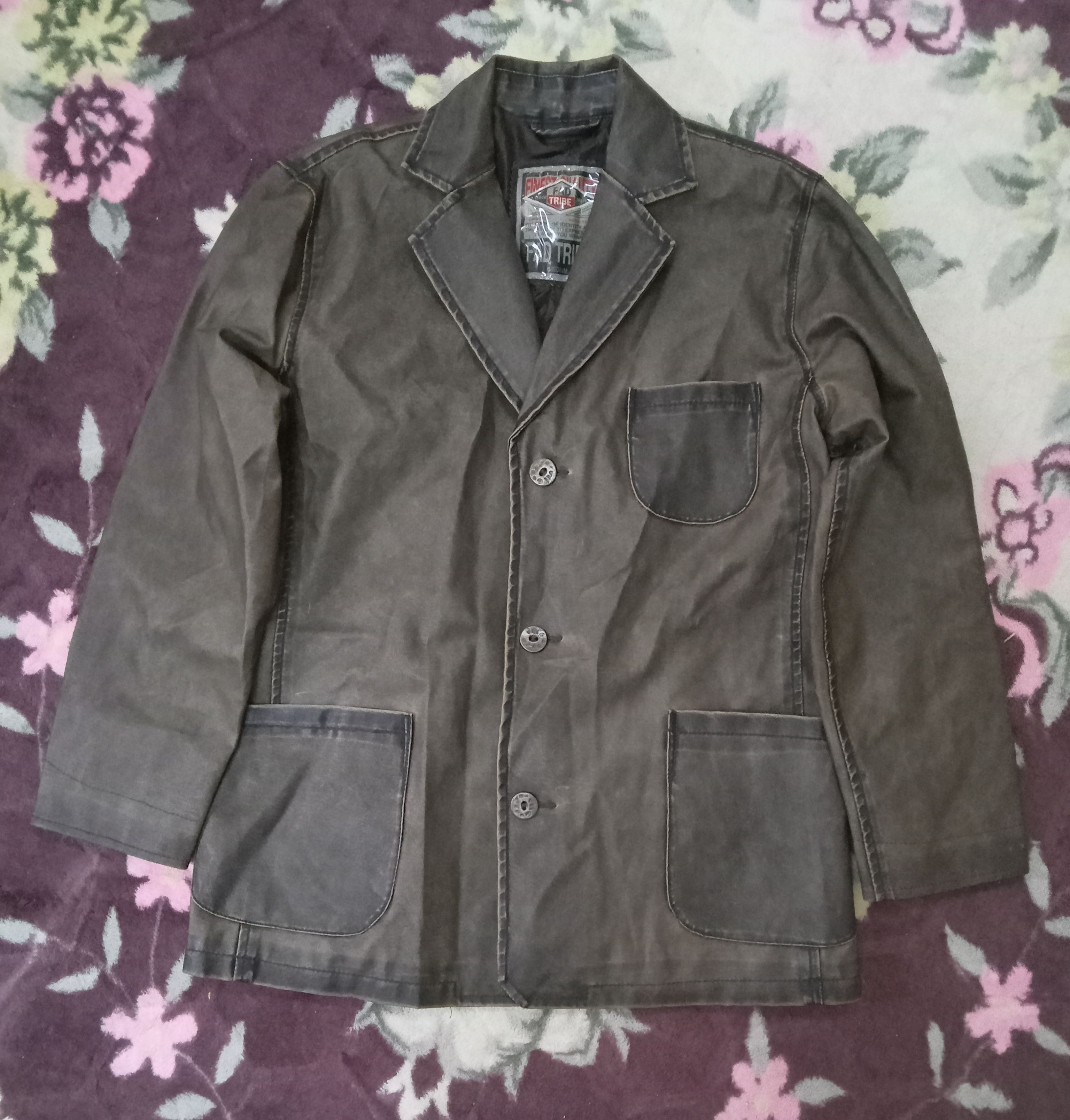 Fad Three × Japanese Brand Fad Tribe Polyester Rare Blazer Size US M / EU 48-50 / 2 - 1 Thumbnail