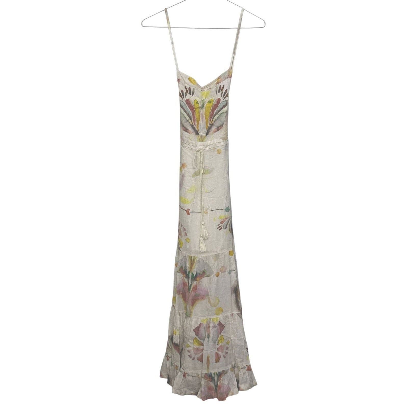 Free People FREE PEOPLE Sounds Of Spring Jumper Floral Maxi Dress Sz XS Size XS / US 0-2 / IT 36-38 - 3 Thumbnail