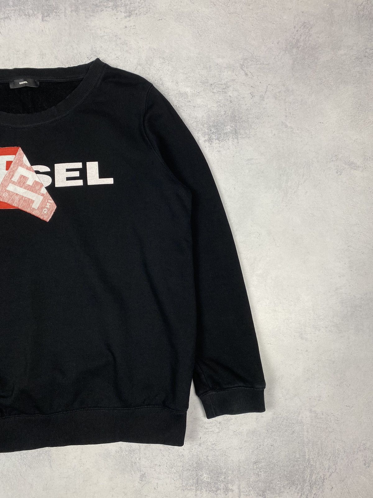 Diesel Diesel Big Logo Black Sweatshirt Women Size L Size L / US 10 / IT 46 - 4 Thumbnail