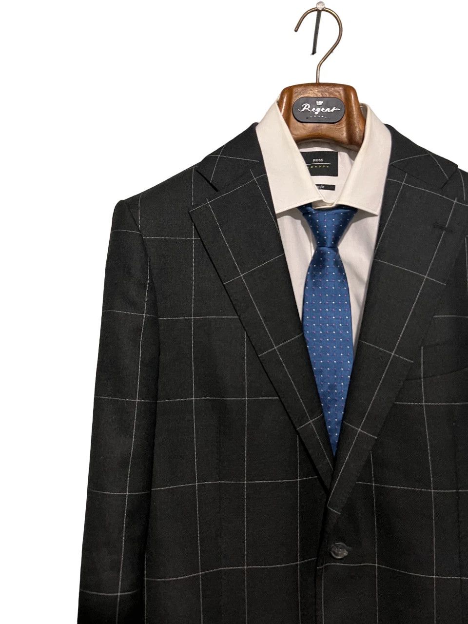 Suitsupply Suitsupply Black Windowpane Check Lazio Suit Jacket Blazer Size 42L - 2 Thumbnail