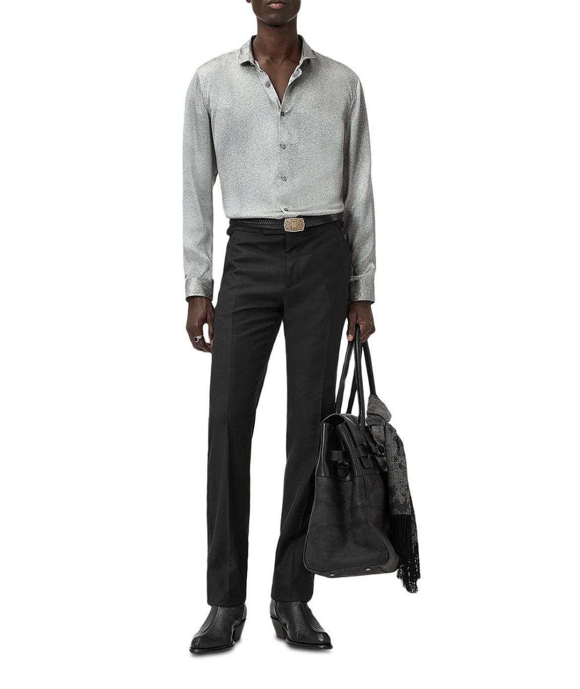 John Varvatos Orchard Silk Shirt Size medium Size US M / EU 48-50 / 2 - 4 Thumbnail