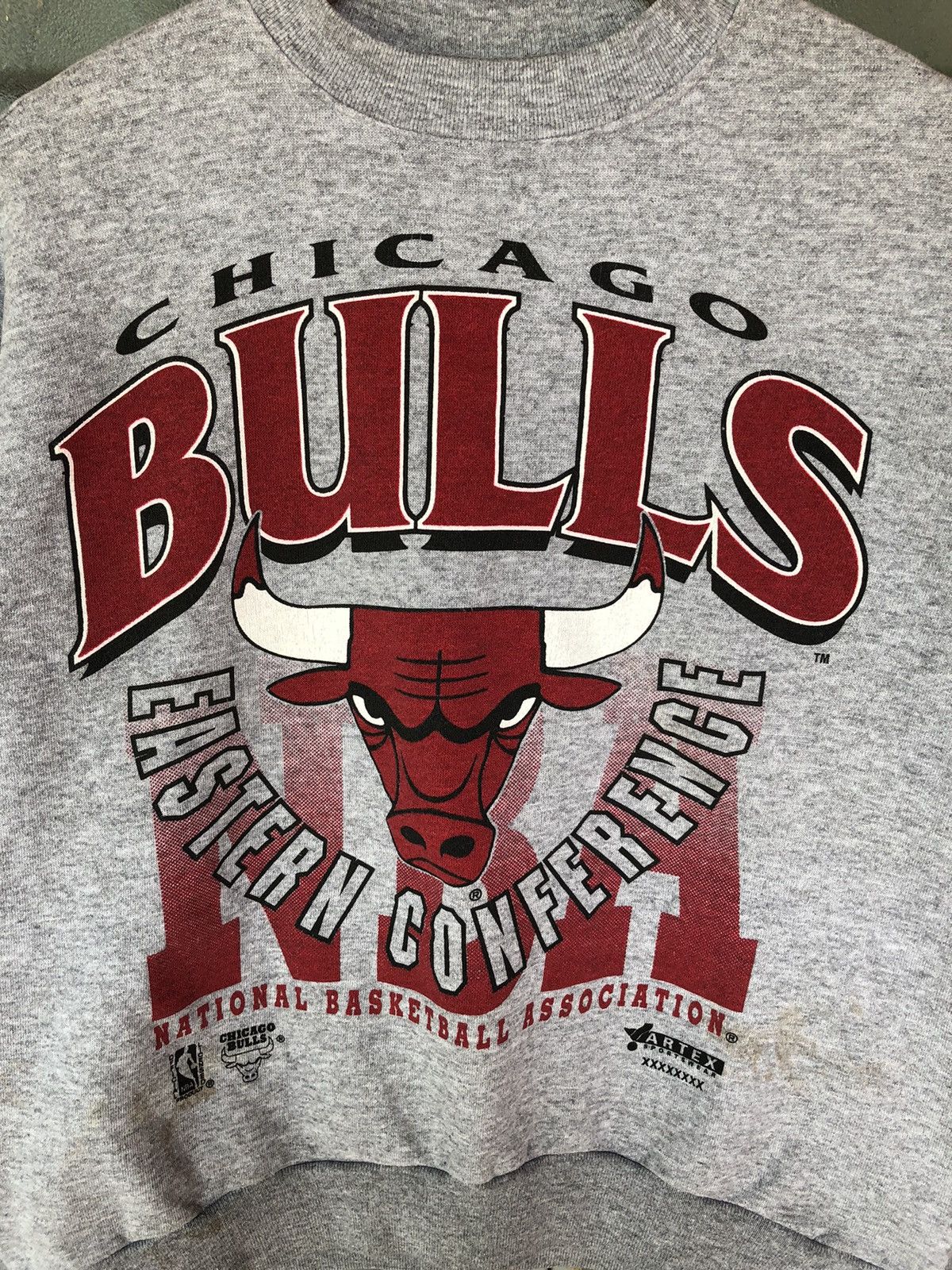 NBA × Vintage Vintage Chicago Bulls Sweatshirt Size US M / EU 48-50 / 2 - 2 Thumbnail