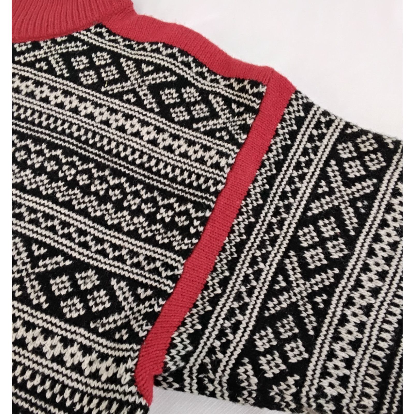 Other Viking of Norway Sweater Men's L Black/White Fair Isle Wool Size US L / EU 52-54 / 3 - 8 Thumbnail