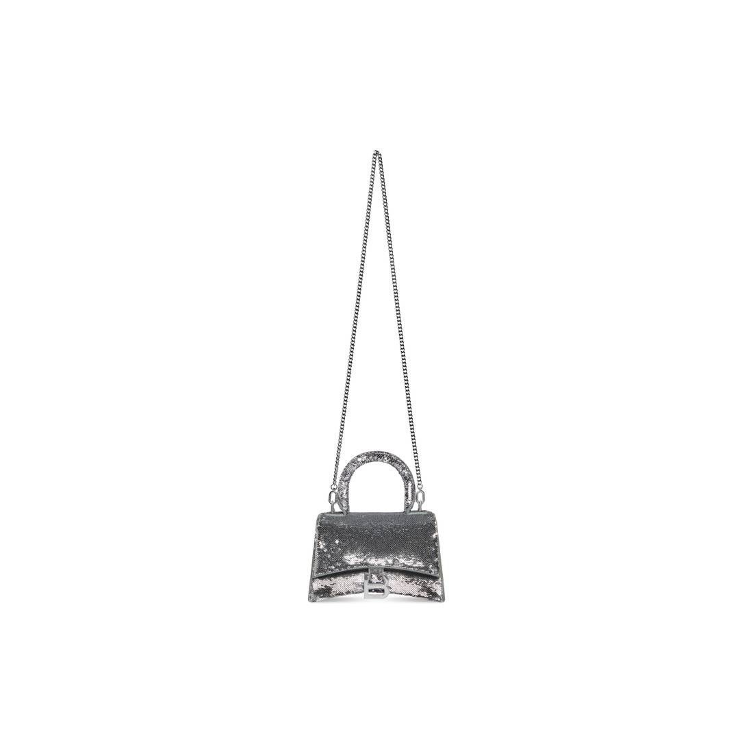 Balenciaga o1la1rc1a0425 Size: OS / Hourglass XS Handbag With Chain Size ONE SIZE - 6 Thumbnail