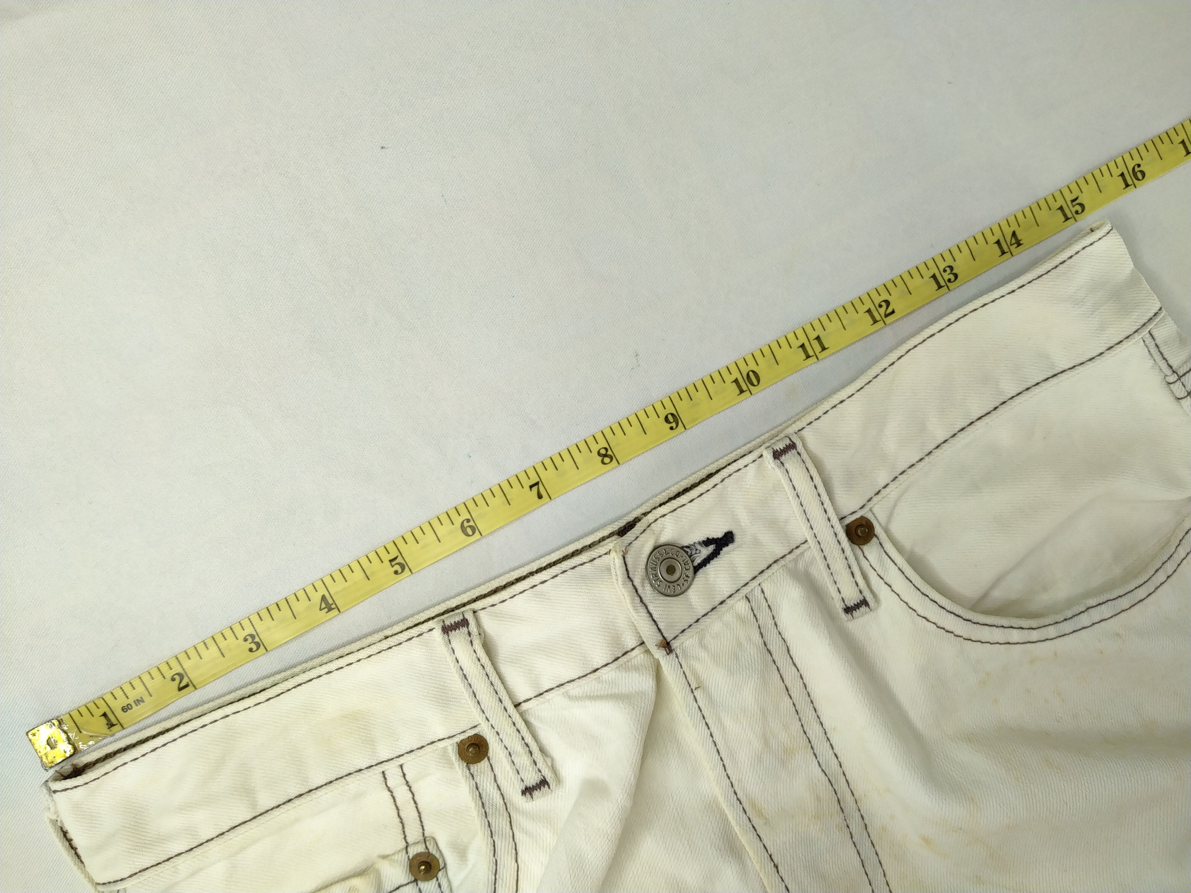 Levi's White Cream Vintage Levi's 501 Denim 30 x 30 -JN521 Size US 30 / EU 46 - 5 Thumbnail