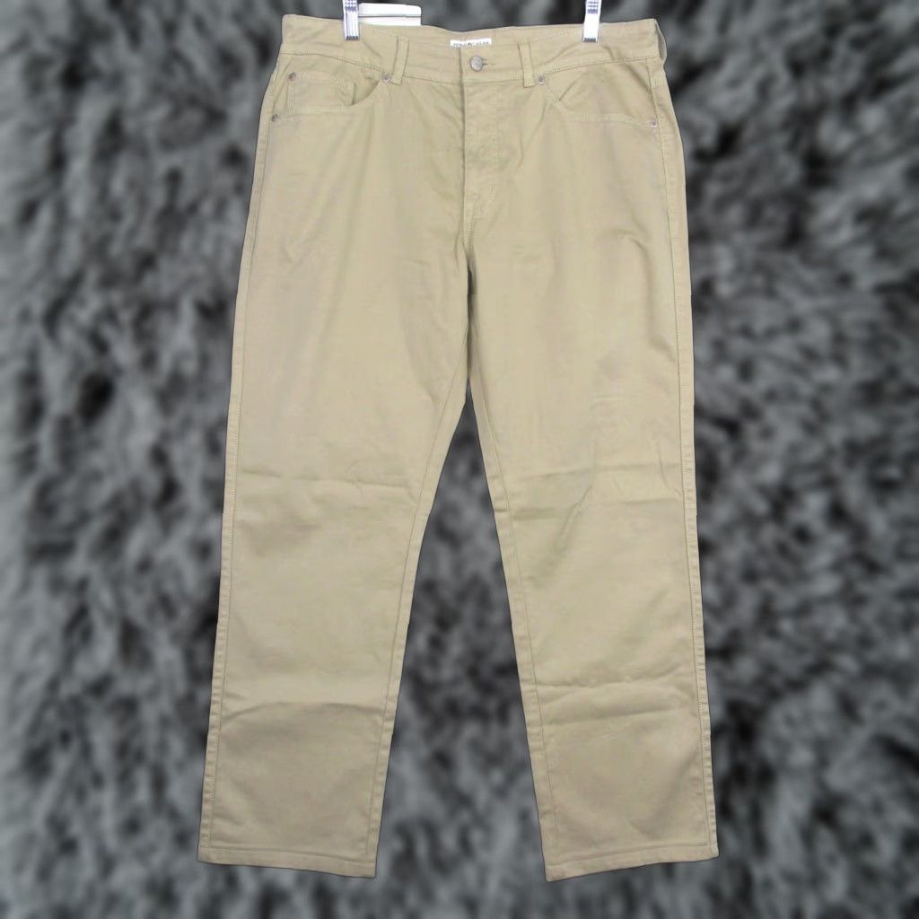 Peter Millar Peter Millar Jeans Mens 35x30 Beige Straight Leg Regular Fit Denim Pants Size US 35 - 1 Thumbnail