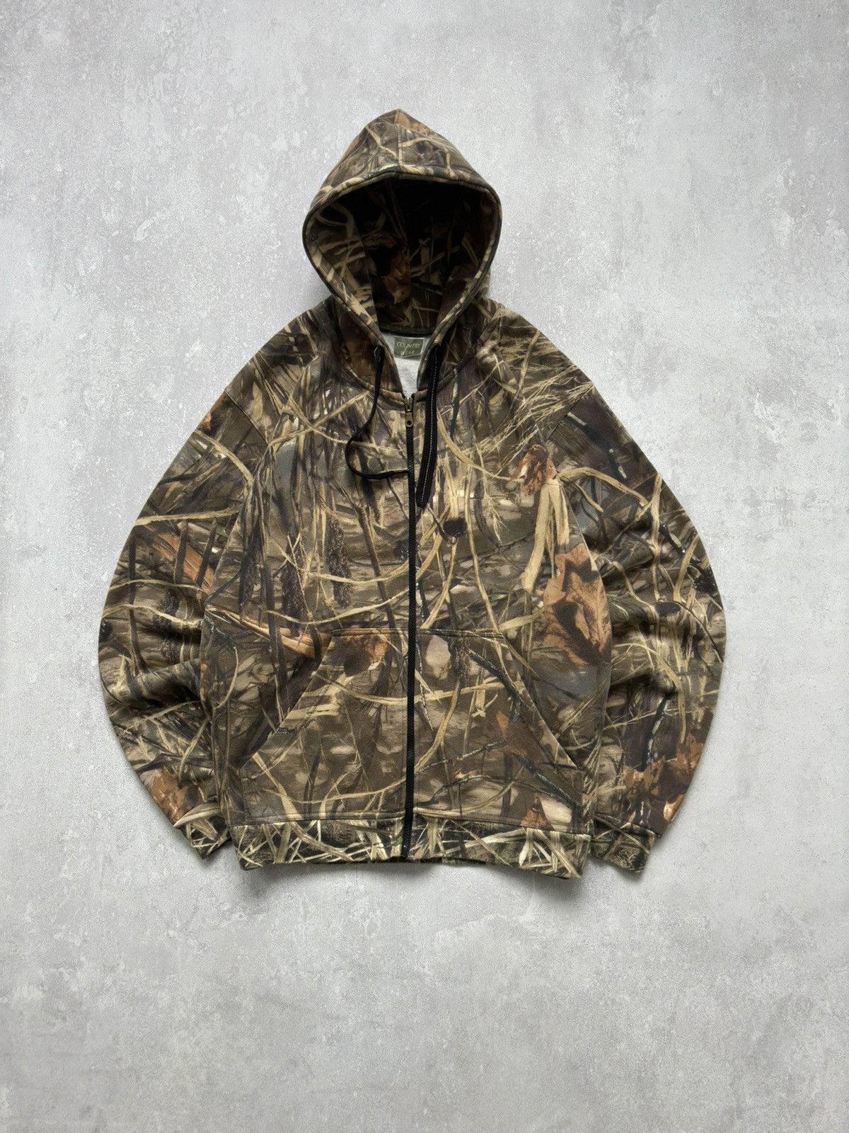 Realtree Vintage Real Tree Camo Woodland Zip Hoodie Boxy Fit Y2K Size US XL / EU 56 / 4 - 1 Thumbnail