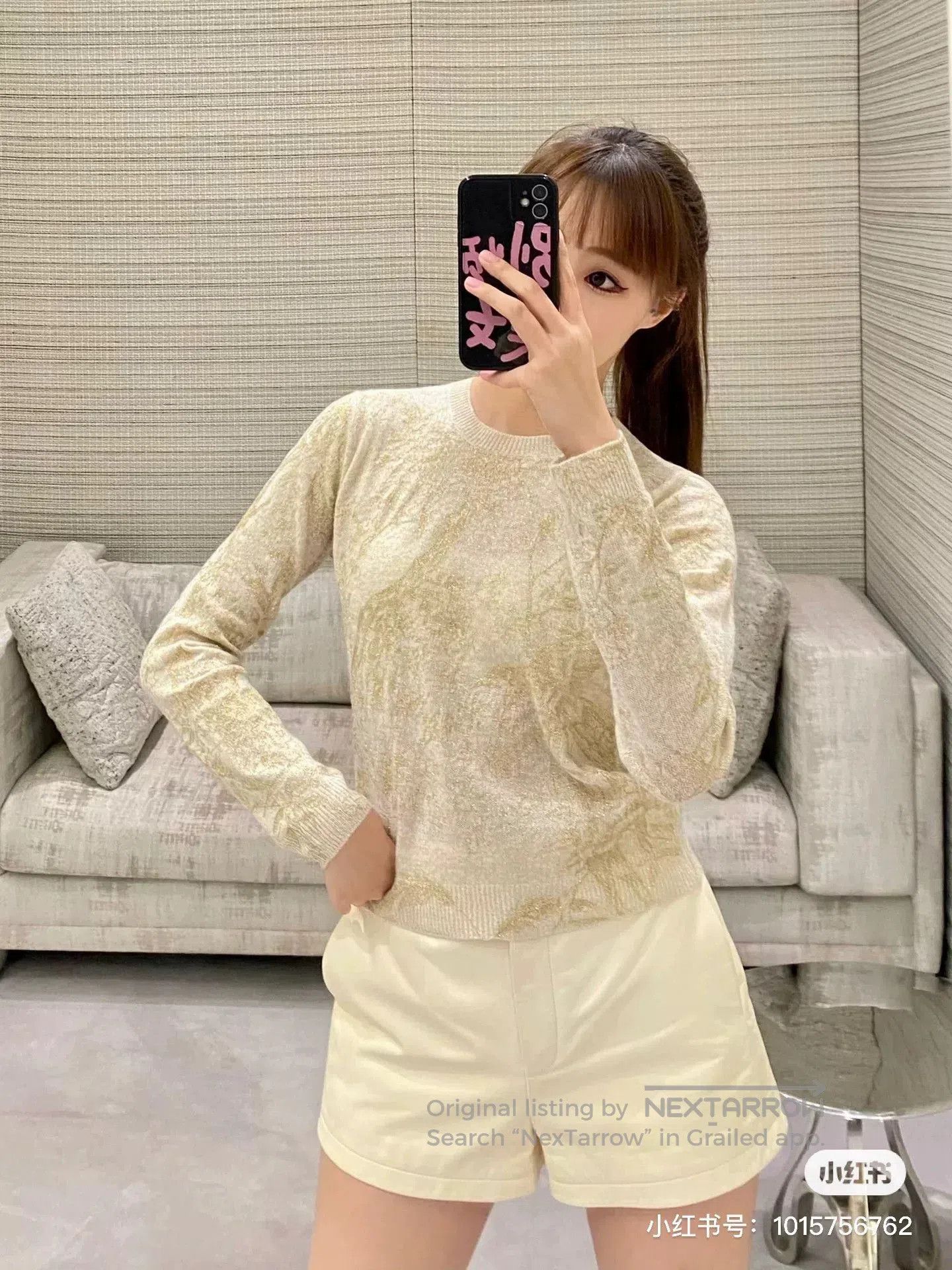 Dior Dior Women's Long Sleeve Top. Size M / US 6-8 / IT 42-44 - 4 Thumbnail