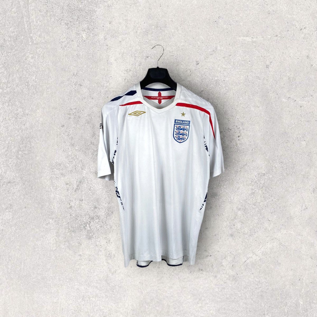 Umbro × Vintage vintage 2007/09 UMBRO ENGLAND SOCCER JERSEY SHIRT 90s Size US L / EU 52-54 / 3 - 1 Thumbnail