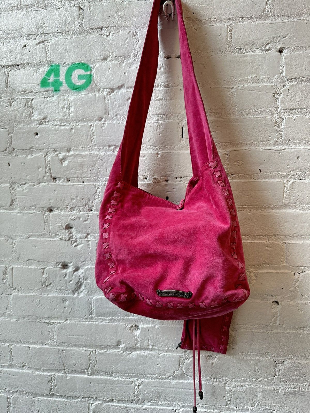 Chrome Hearts CHROME HEARTS SUEDE PINK BOJO BAG Size ONE SIZE - 4 Thumbnail