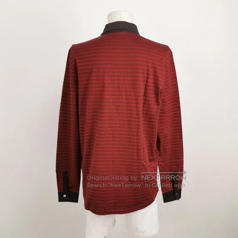 Louis Vuitton Louis Vuitton Striped Long Sleeve Polo T-Shirt. Size US XL / EU 56 / 4 - 2 Thumbnail