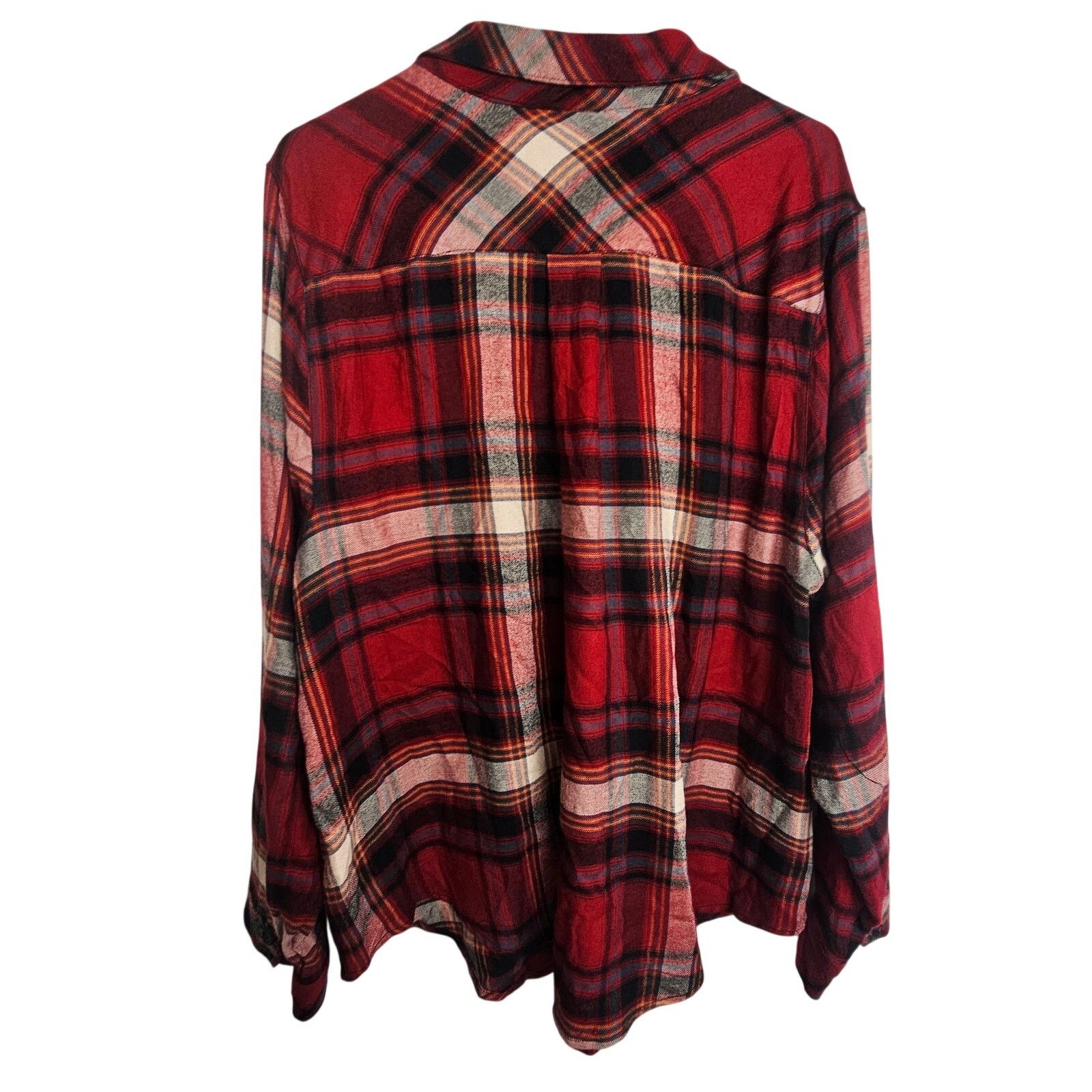Torrid Torrid Womens Plaid Button Front Shirt Plus Size 1X Grunge Size XL / US 12-14 / IT 48-50 - 9 Thumbnail