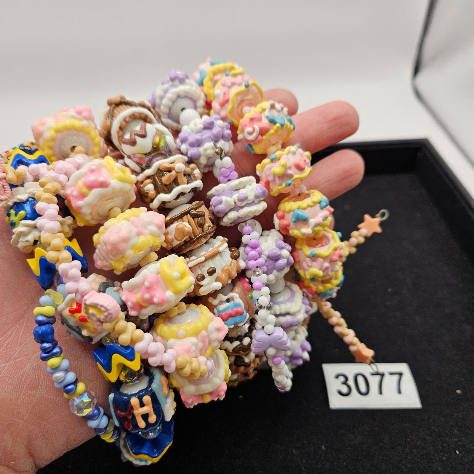 Other LOT OF 5 HANDMADE KAWAII POLYMER CLAY BEAD BRACELET KEYCHAIN Size ONE SIZE - 5 Thumbnail