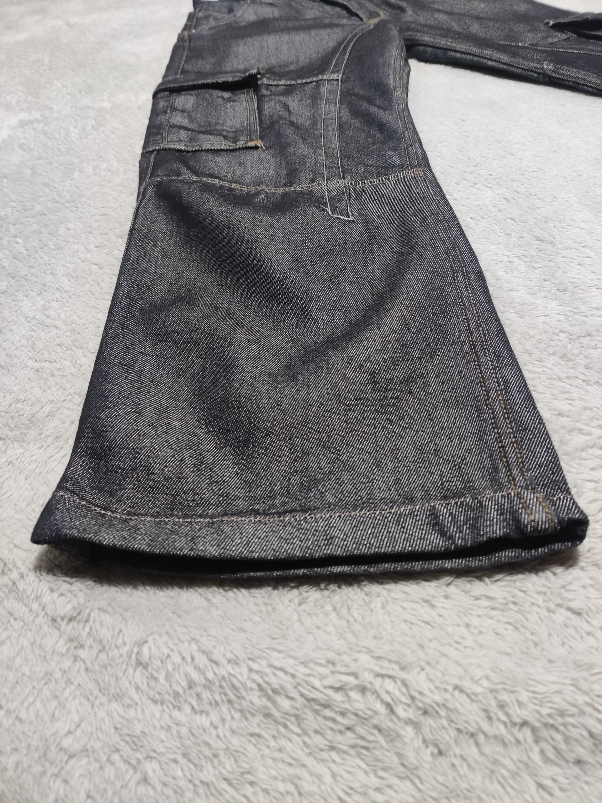 Japanese Brand PJ'S SURF Waxed La Jolla California Baggy Cargo Denim Pants Size US 30 / EU 46 - 10 Thumbnail