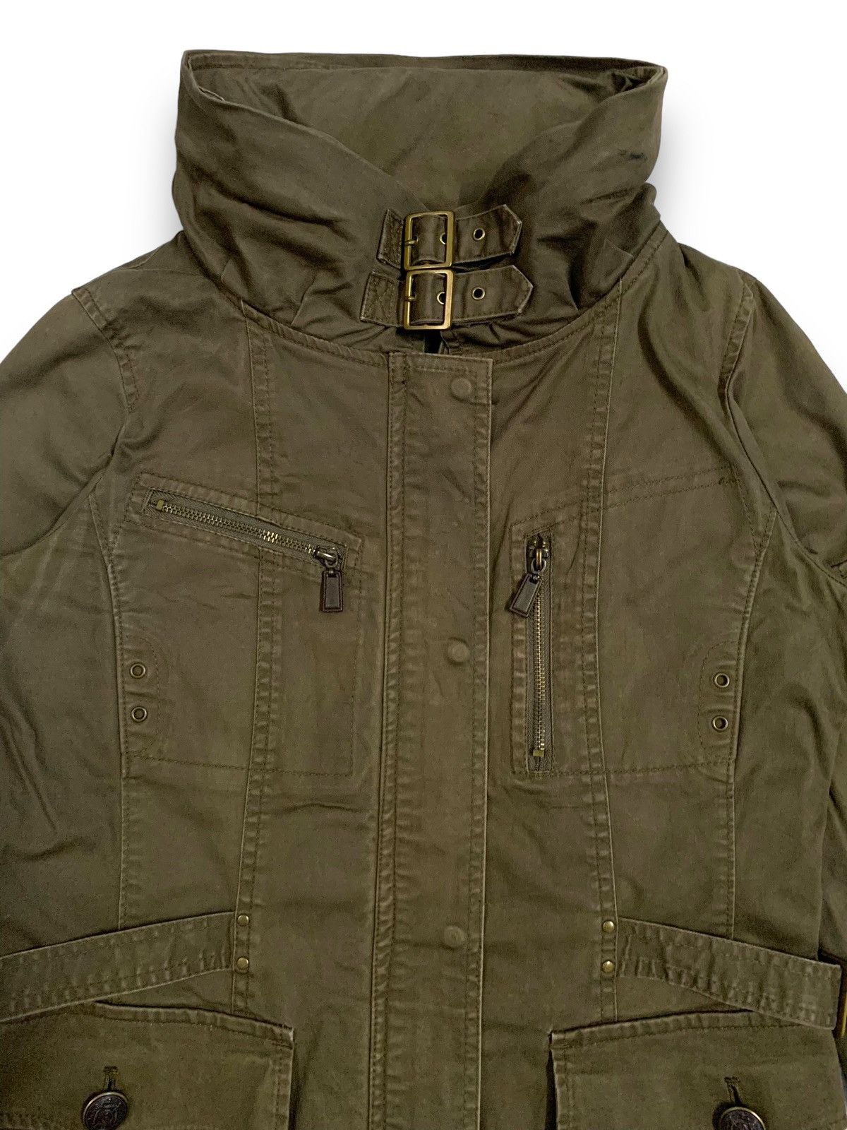 Japanese Brand Luiez Multipockets Buckle Bondage Punk Jacket