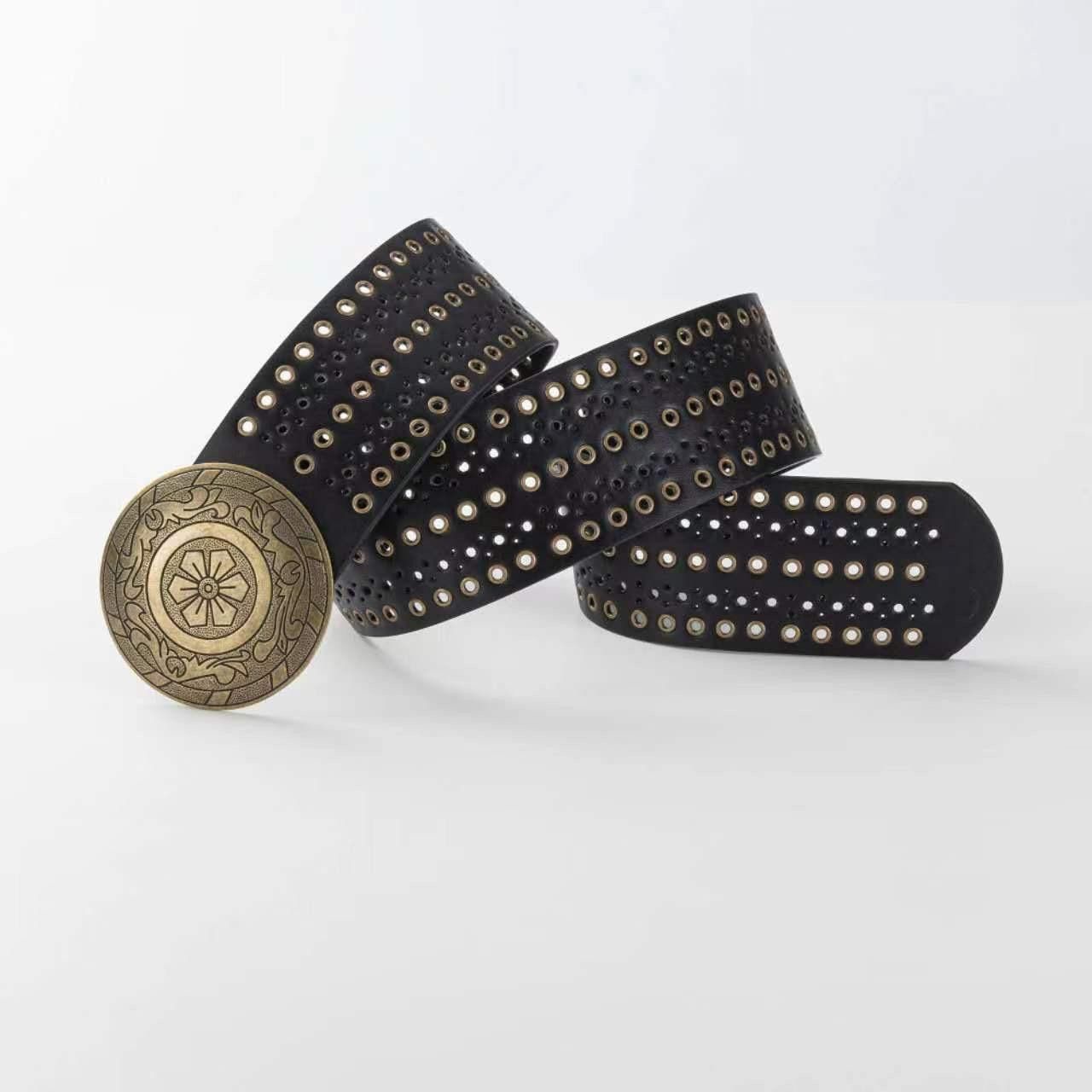 Other Y2K Chunky Oversized Buckle Boho Belt OS Size ONE SIZE - 7 Thumbnail