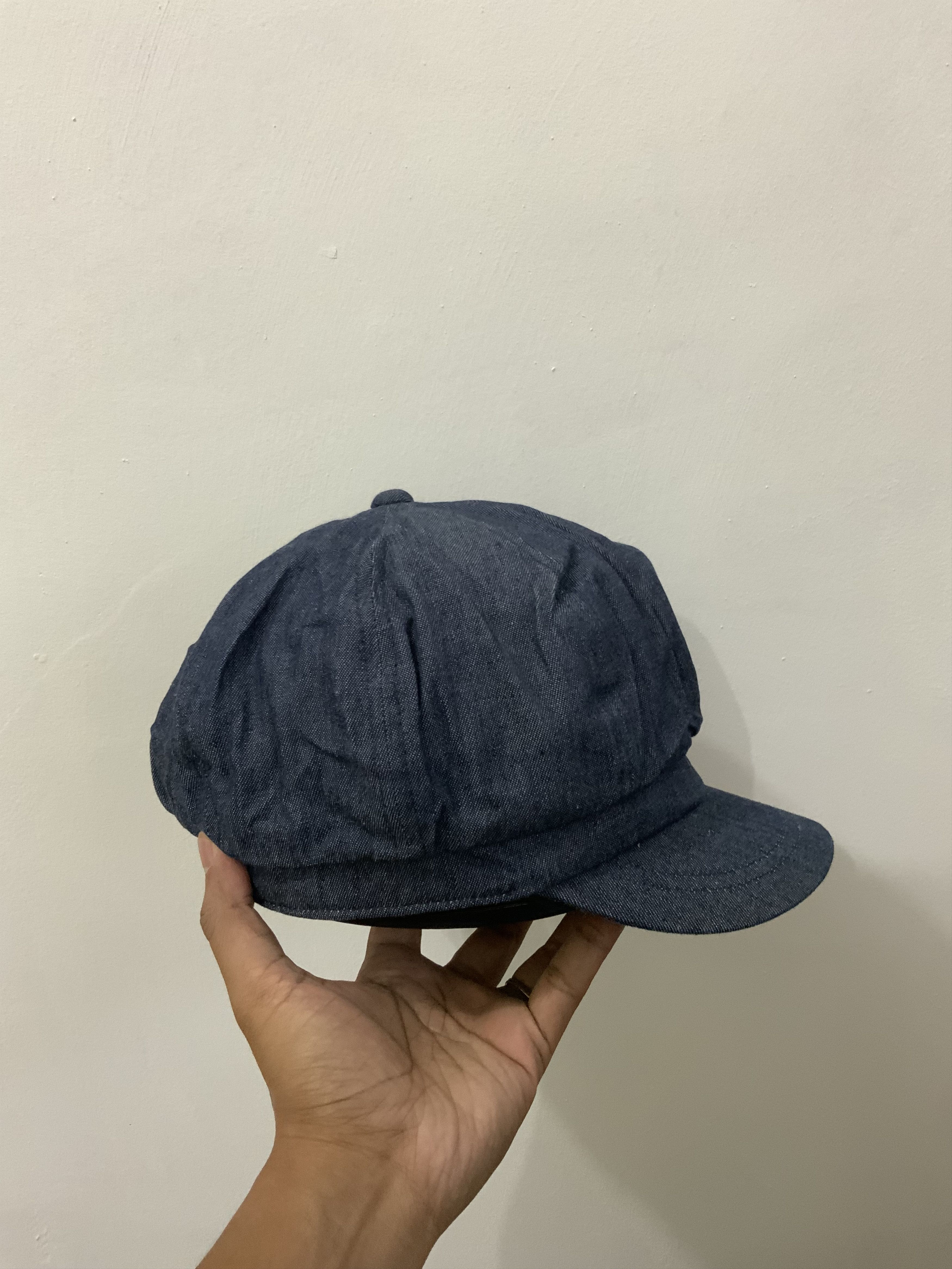 Japanese Brand Indigo denim Newsboy Hat Size ONE SIZE - 6 Thumbnail