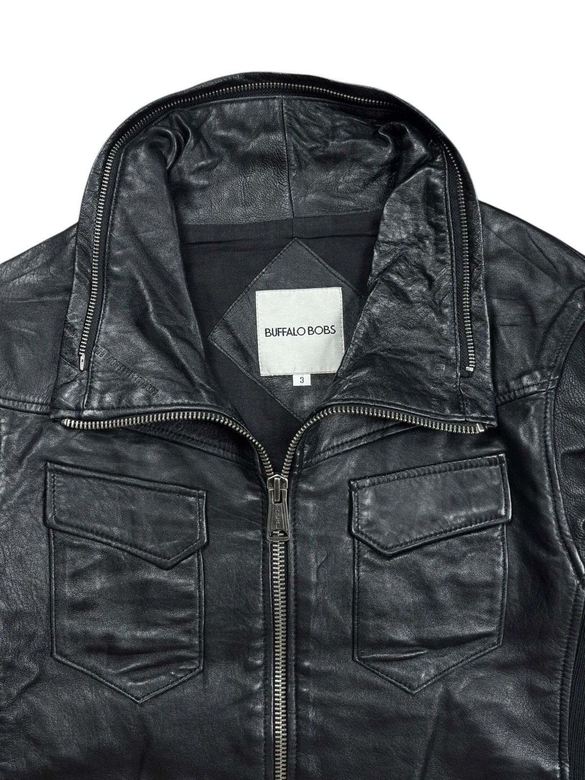 BUFFALO BOBS 2000s Buffalo Bobs - Vkei Style Rider Leather Jacket Size US M / EU 48-50 / 2 - 6 Thumbnail