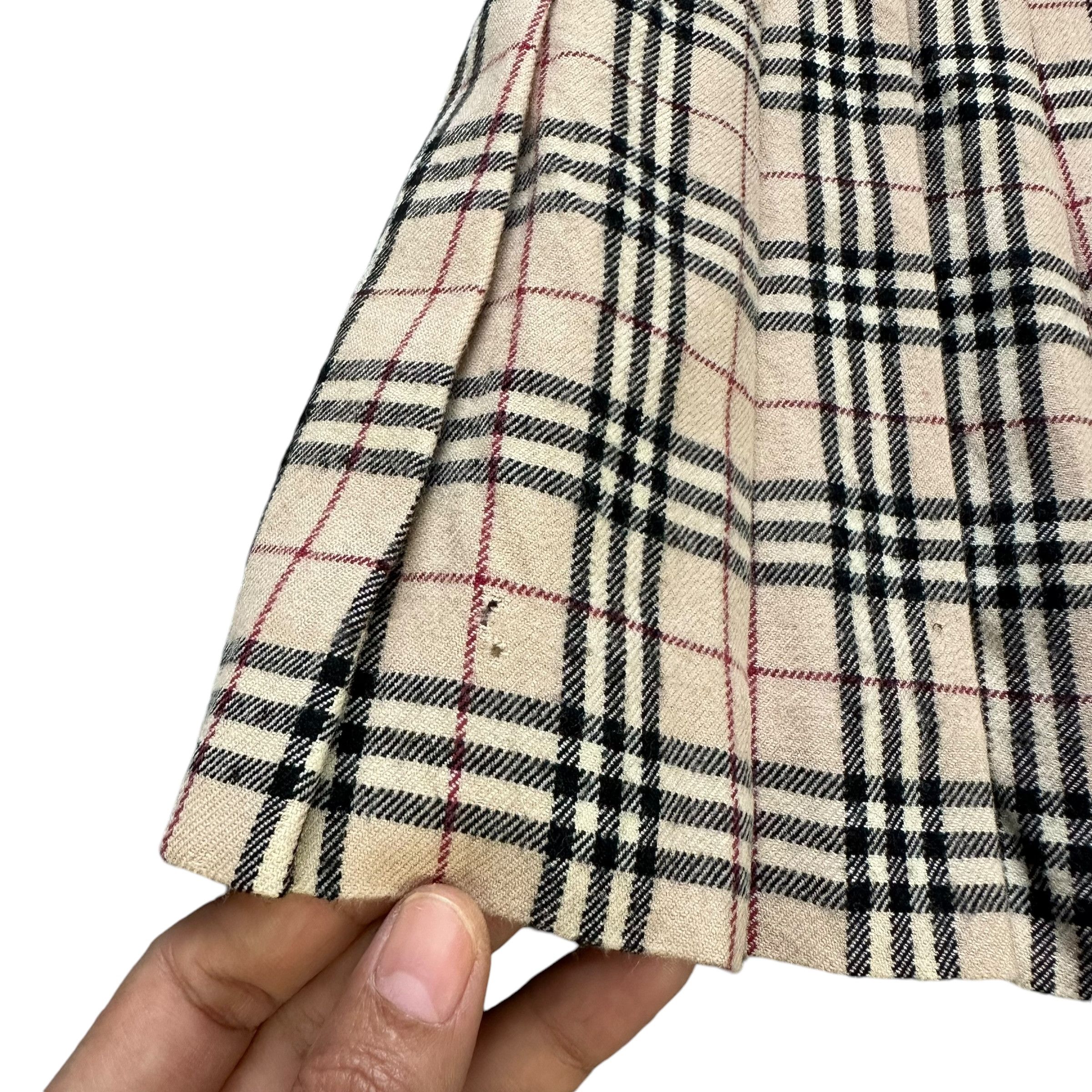 Burberry BURBERRY LONDON Nova Check Wool Mini Skirts #A57-1131 Size 23" - 10 Thumbnail
