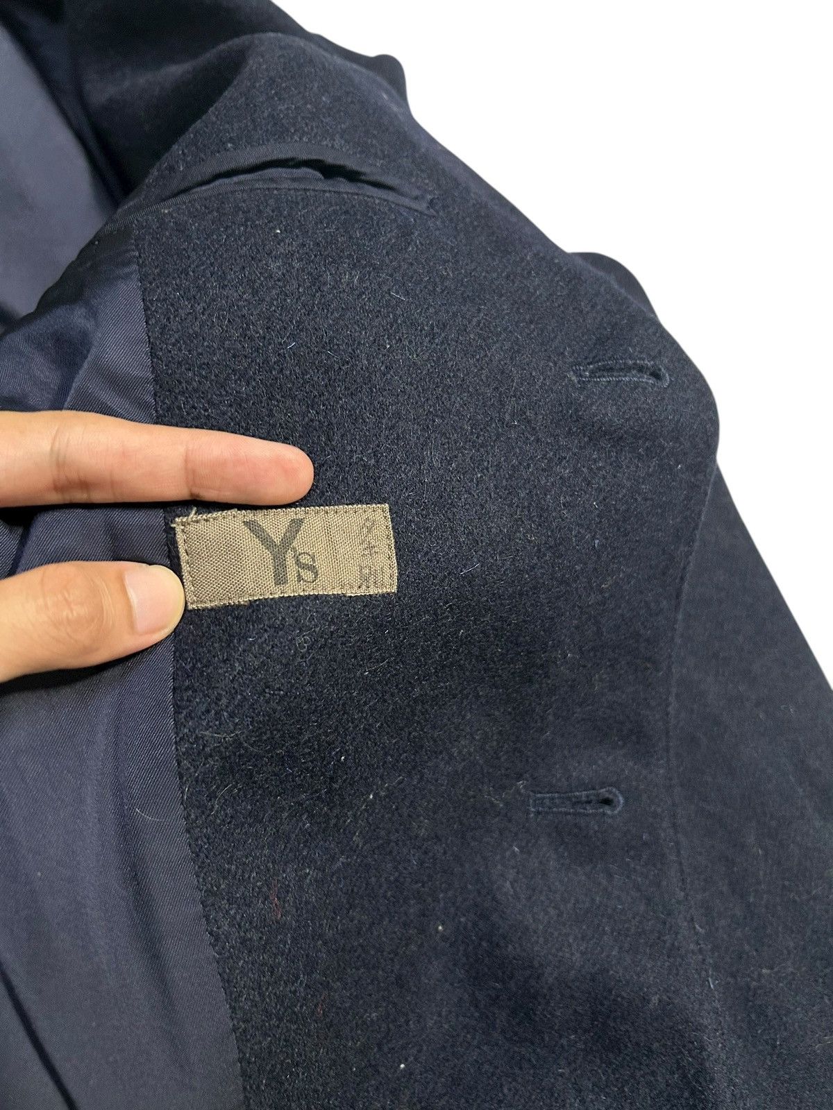 Yohji Yamamoto Y's Yohji Yamamoto Wool Long Coat - dmc Size US L / EU 52-54 / 3 - 4 Thumbnail