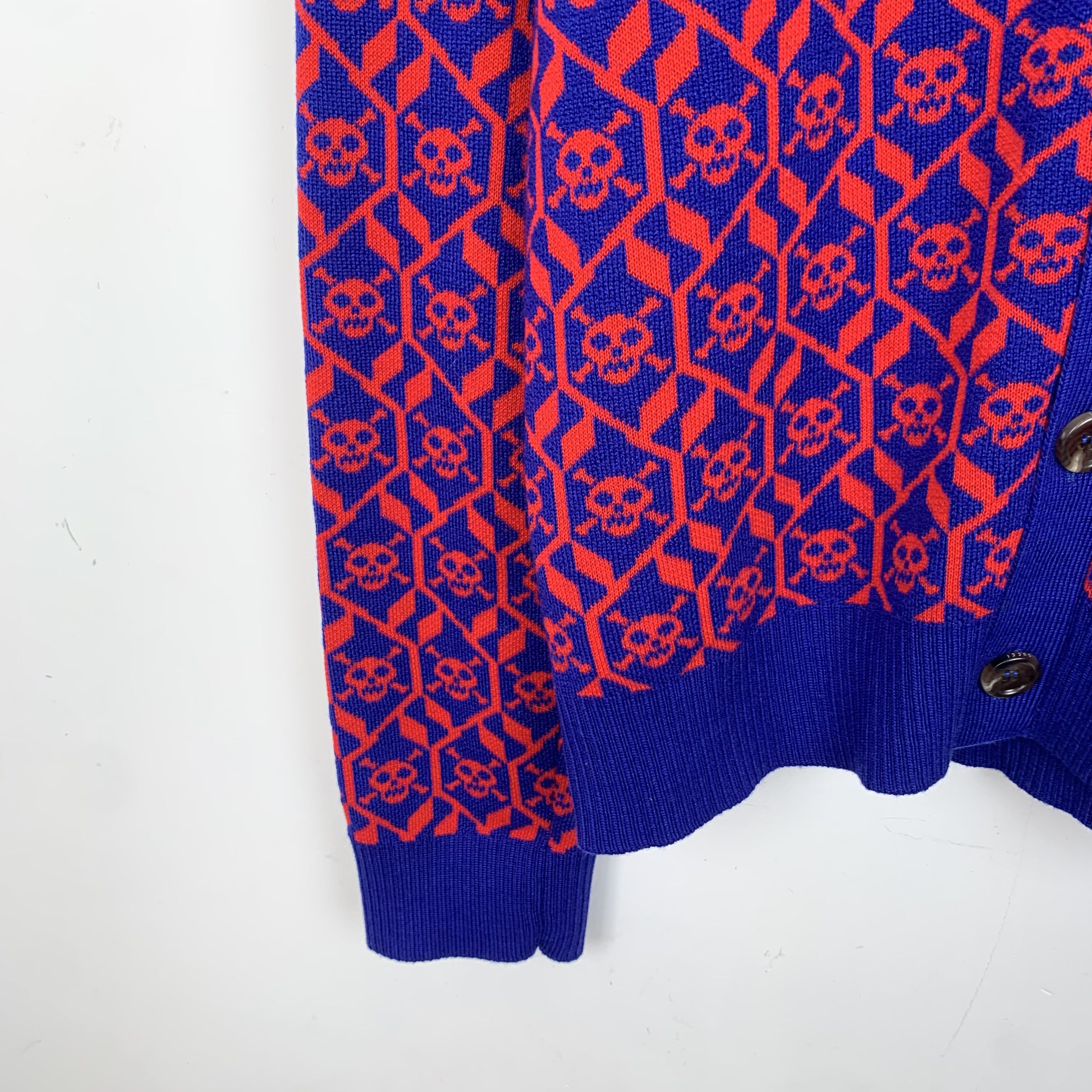 Gucci Gucci Wool Cardigan – Purple V-Neck Knit Jacket (Size S) Size S / US 4 / IT 40 - 4 Thumbnail