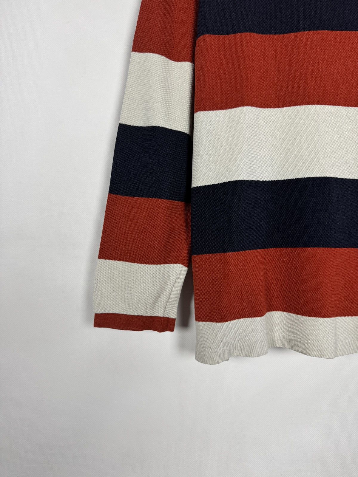 Lacoste Lacoste Long Sleeve Striped Polo Shirt Rugby Style Size 6 Size US XL / EU 56 / 4 - 13 Thumbnail