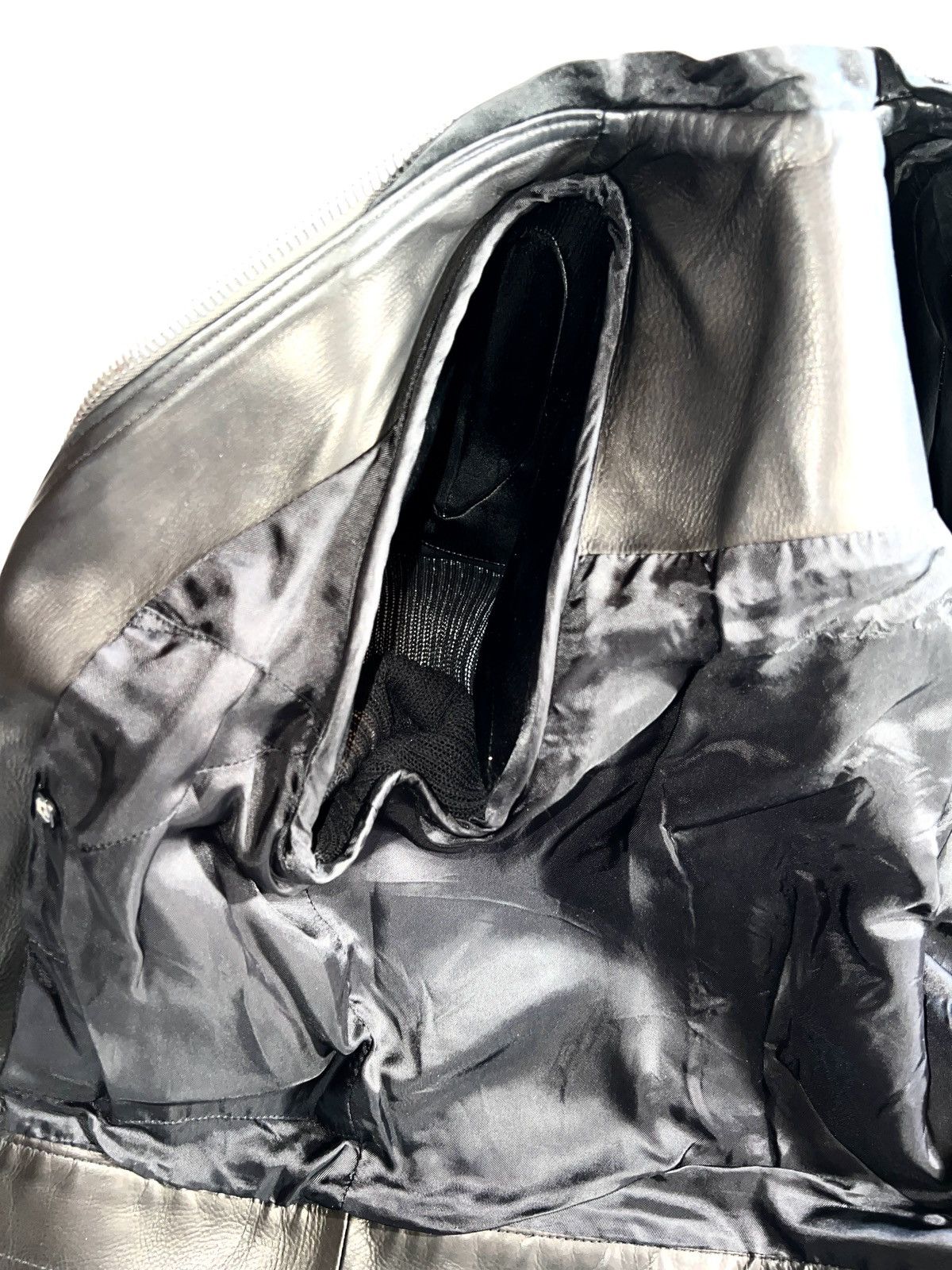 Rick Owens CALF LEATHER BIKER JACKET Size S / US 4 / IT 40 - 17 Thumbnail