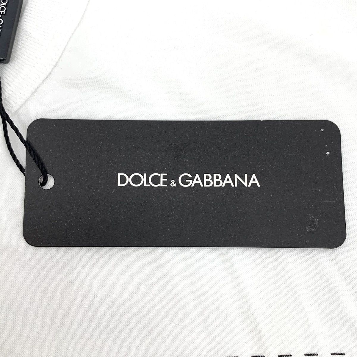 Dolce & Gabbana Dolce & Gabbana White Logo Print Short Sleeve T-Shirt K26WX Size US L / EU 52-54 / 3 - 6 Thumbnail