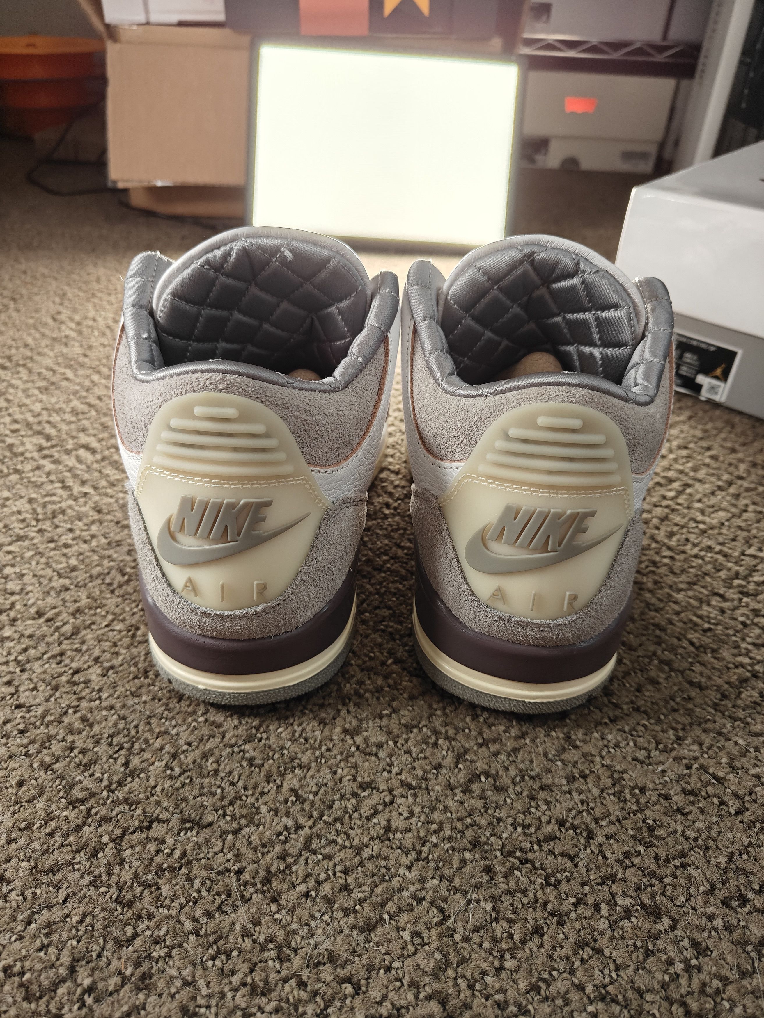 A Ma Maniere × Jordan Brand Jordan 3 x a ma maniere violet ore 9w/7.5m - worn twice! Size US 7.5 / EU 40-41 - 5 Thumbnail