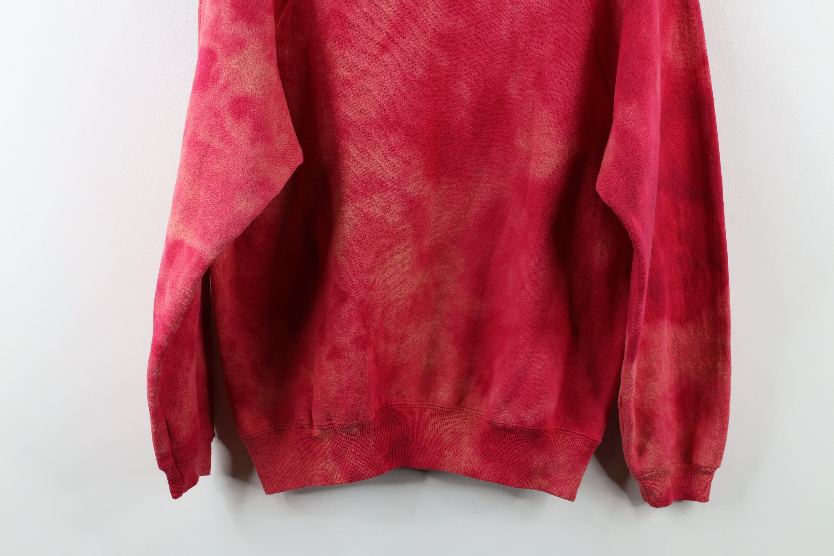 Vintage Vintage 90s Streetwear Acid Wash Crewneck Sweatshirt Red Size S / US 4 / IT 40 - 11 Thumbnail