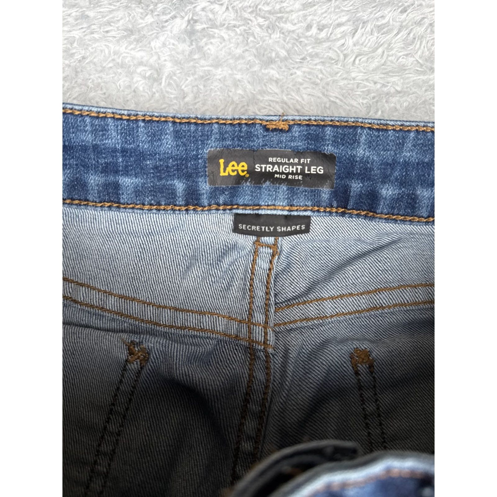Lee Lee Jeans Women Regular Jeans 28x29 Blue Denim Mid Rise 28 Waist 29 Inseam 5-Pocket USA 90s Size 28" / US 6 / IT 42 - 6 Thumbnail