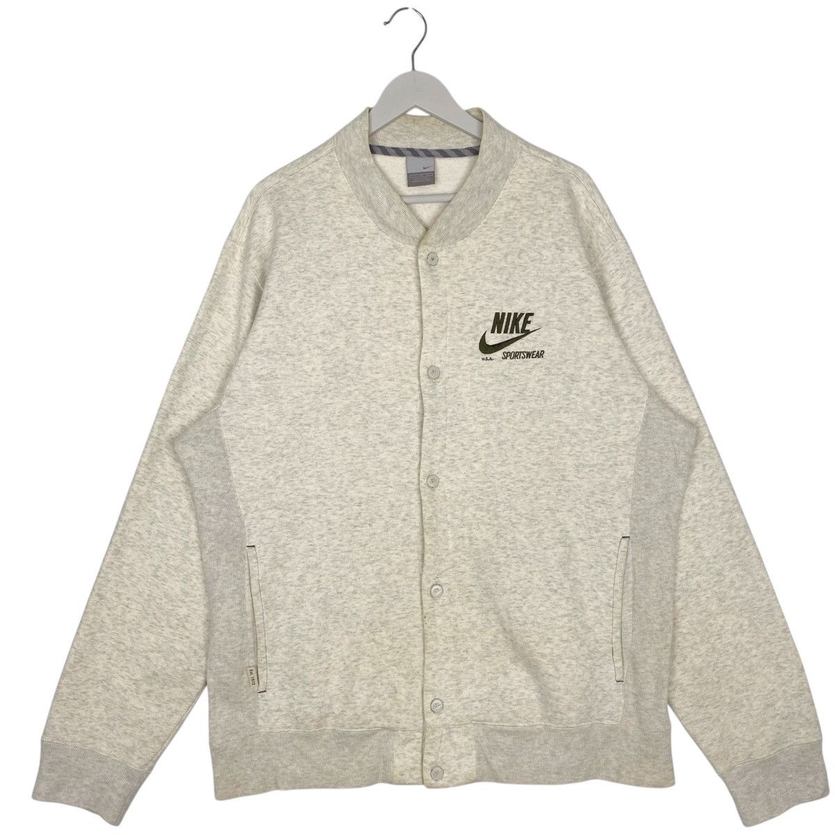 Other Vintage Nike Cardigan Small Logo White Pullover Jumper Sz XL Size US XL / EU 56 / 4 - 1 Thumbnail