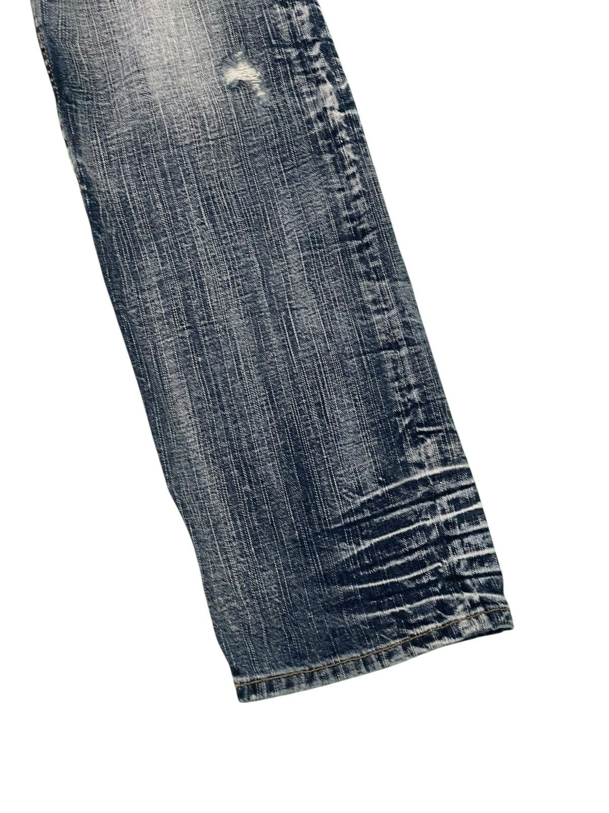 Yasuyuki Ishii Straight Jeans Sorridere Faded Acid Wash Chrome hearts 2🟦8 Size US 34 / EU 50 - 10 Thumbnail
