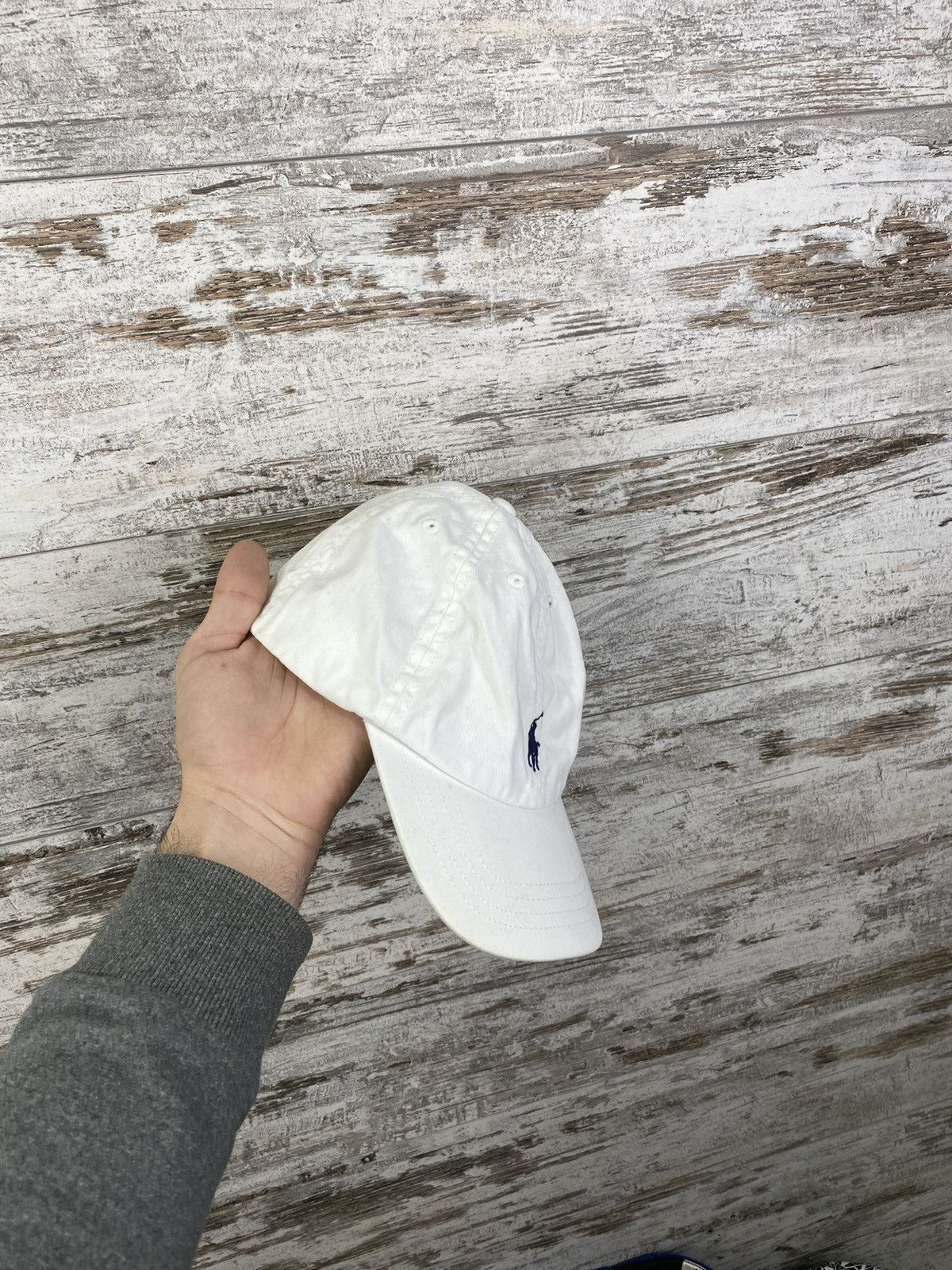 Polo Ralph Lauren × Vintage Mens Vintage Polo Ralph Lauren White Cap hats logo y2k rare Size ONE SIZE - 3 Thumbnail