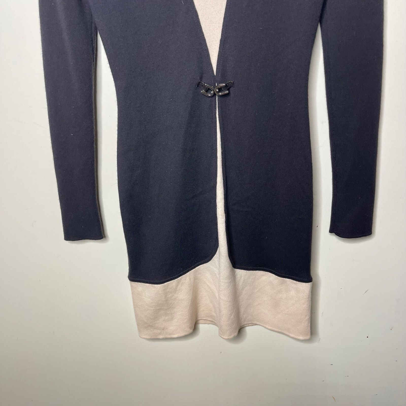 Other Manrico Cashmere grey cream lightweight fitted mini dress M Size M / US 6-8 / IT 42-44 - 4 Thumbnail