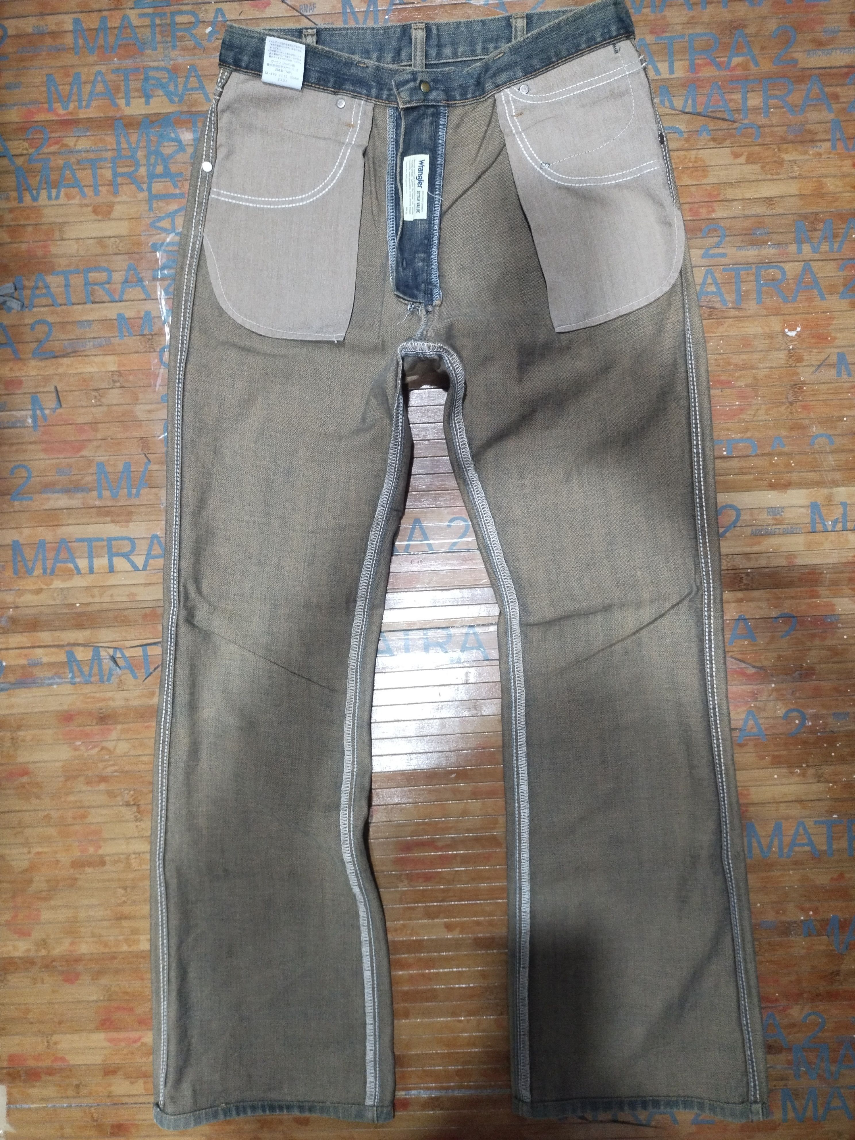 Japanese Brand × Wrangler Jeans Wrangler Greensboro/ Exclusive Garment/Nip Size US 31 - 12 Thumbnail